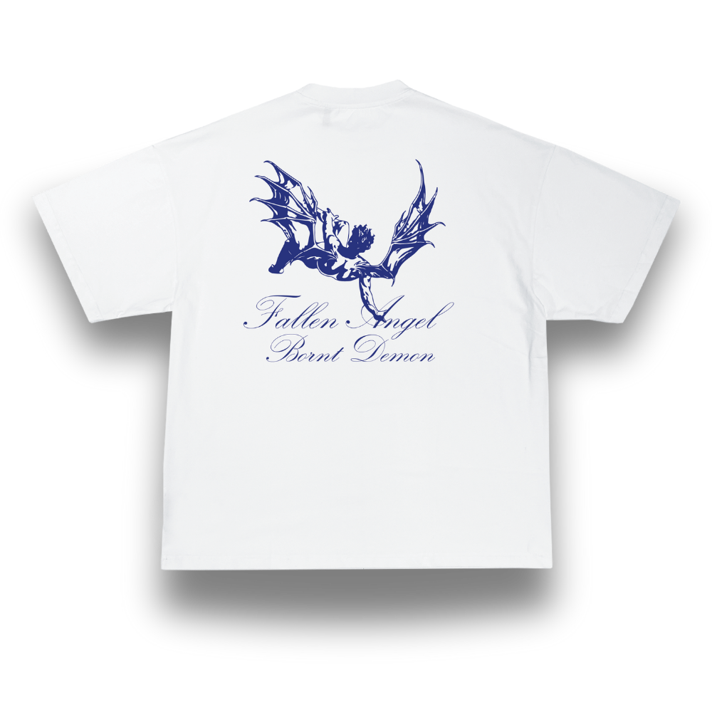 Camiseta Oversize "Fallen Angel" Blanca